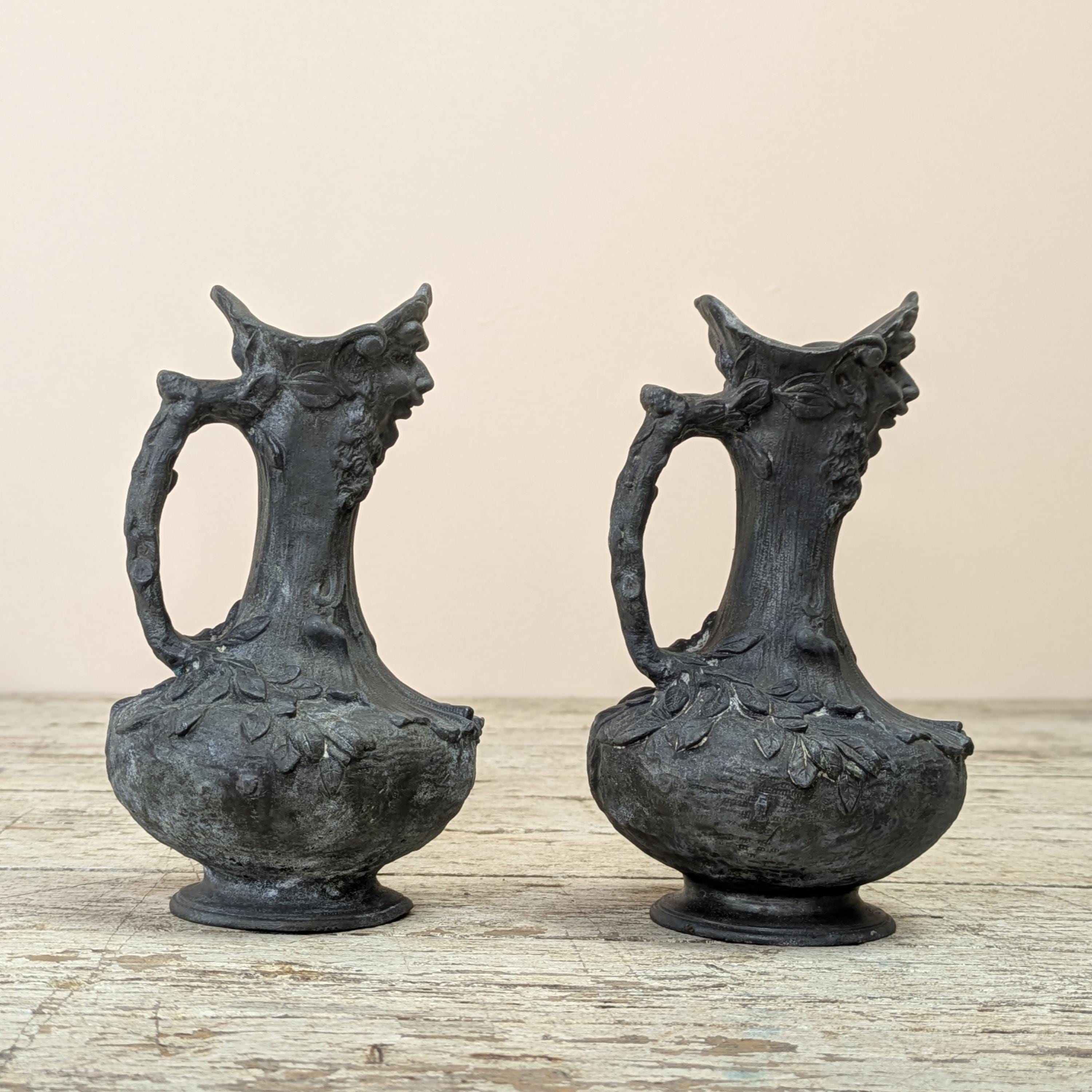 アンティーク シルヴァン・キンズブルガー アールヌーボー 花瓶 ペア