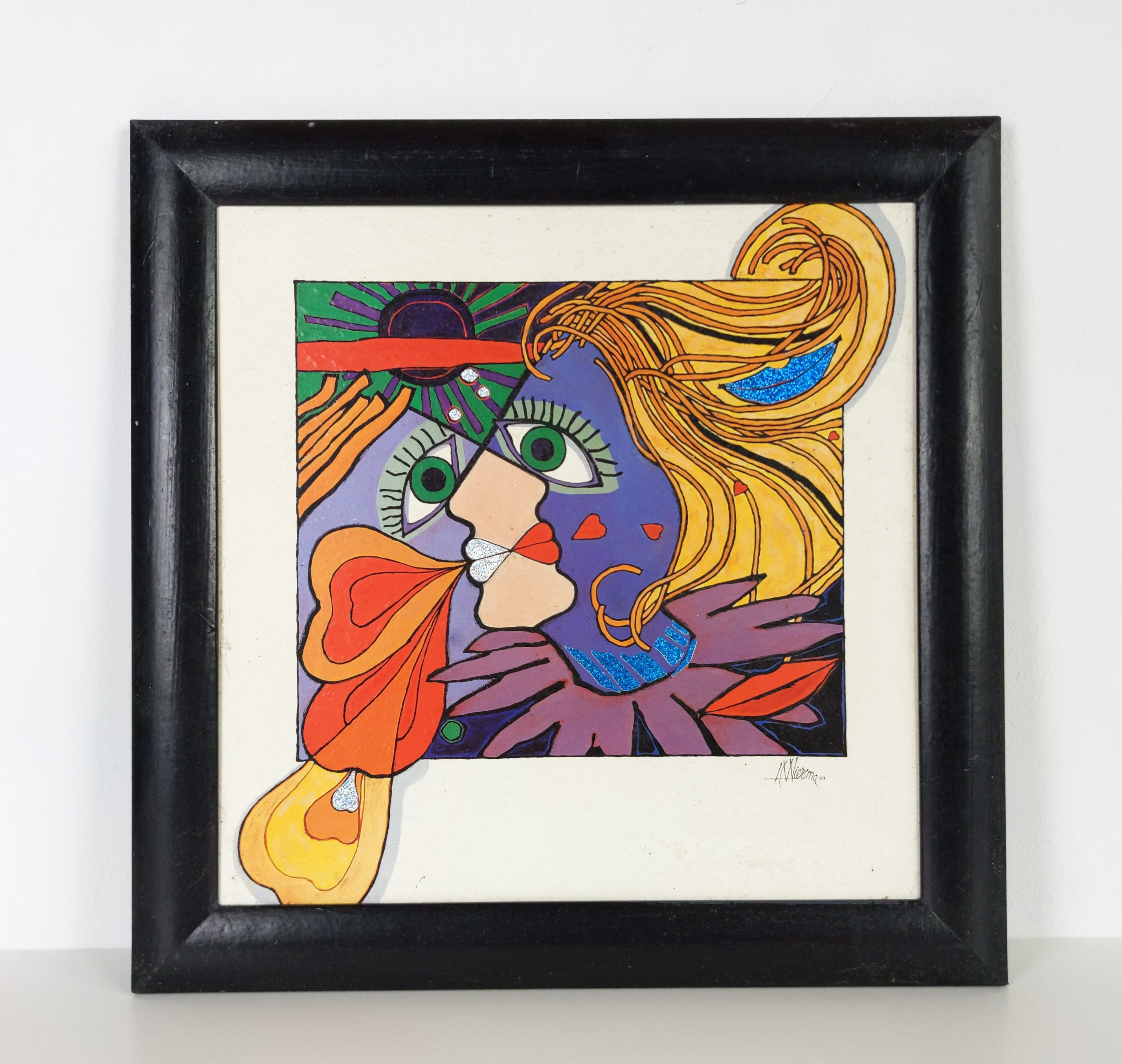 Impression d'art Maximaliste Vintage, Impression Mural Moderne, Décor d'accent, de Maximaliste