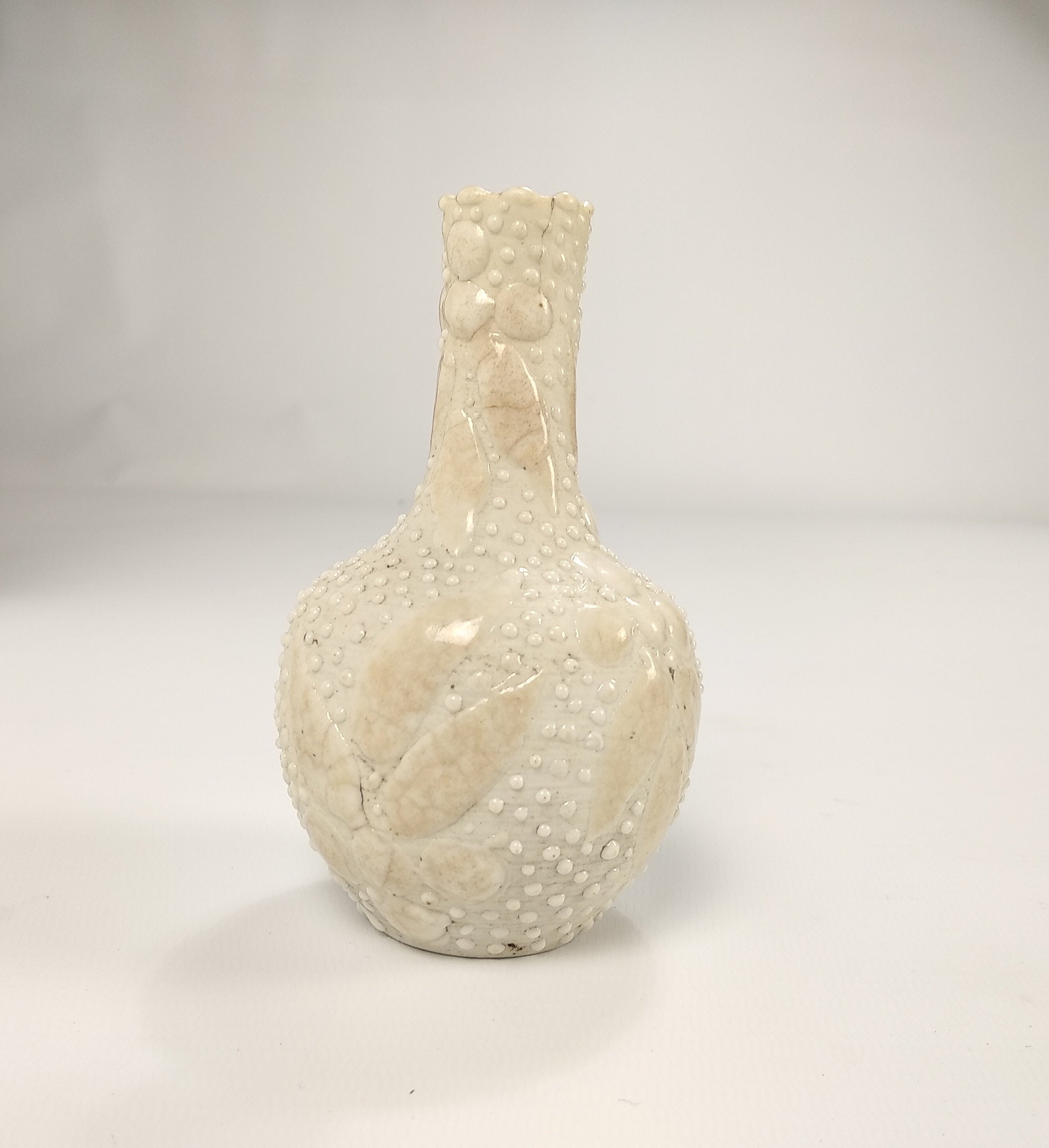 Vase Original, Vase Chinois Antique Du 19Ème Siècle, Porcelaine sur Sceau d'exportation de Cire Bisq