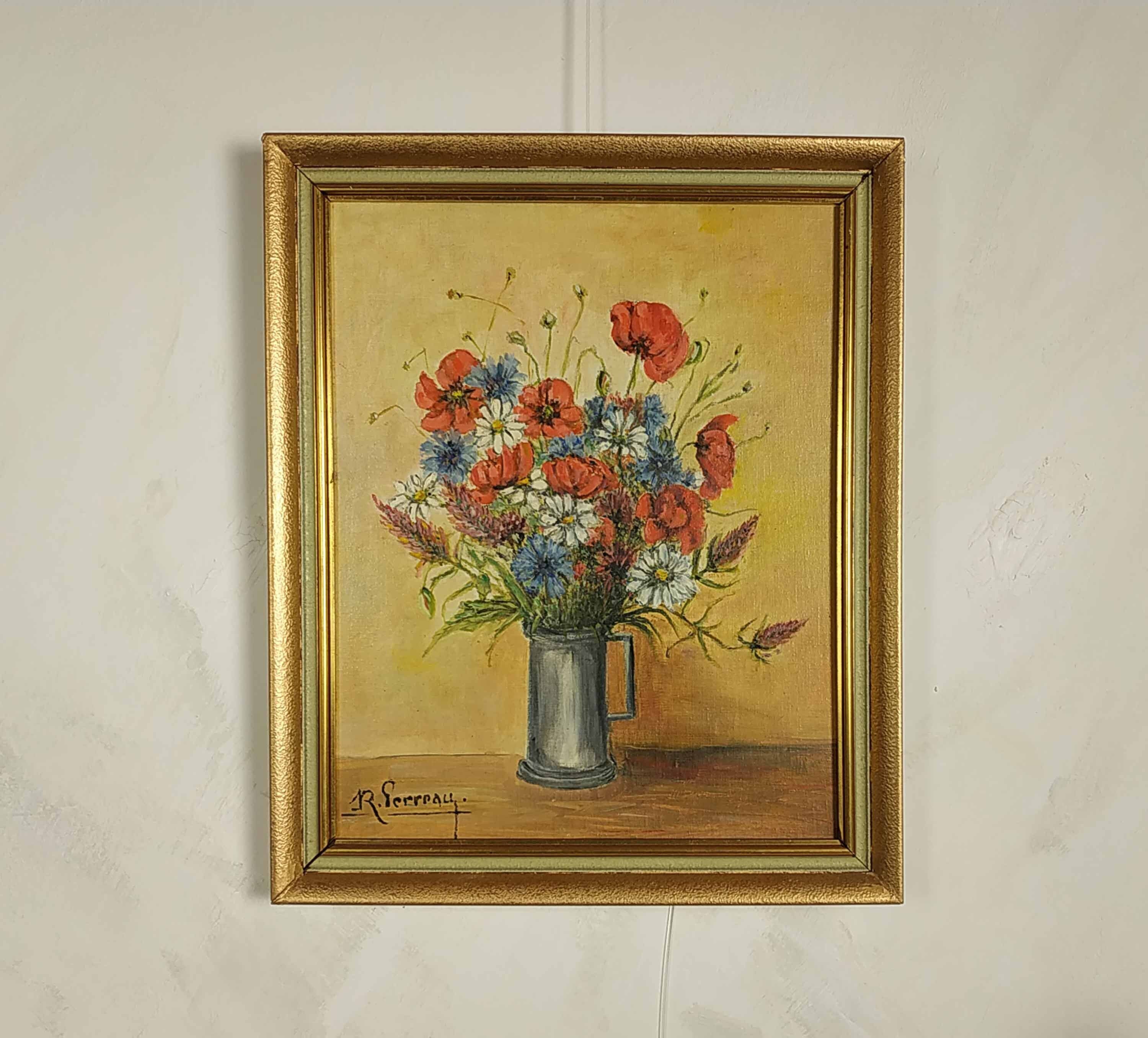 絵画 インテリア 額付(白) 油絵 uF6-060603 静物 花瓶 壺 絵画 インテリア 額付(白) 油絵 uF6-060603 静物 花瓶 壺