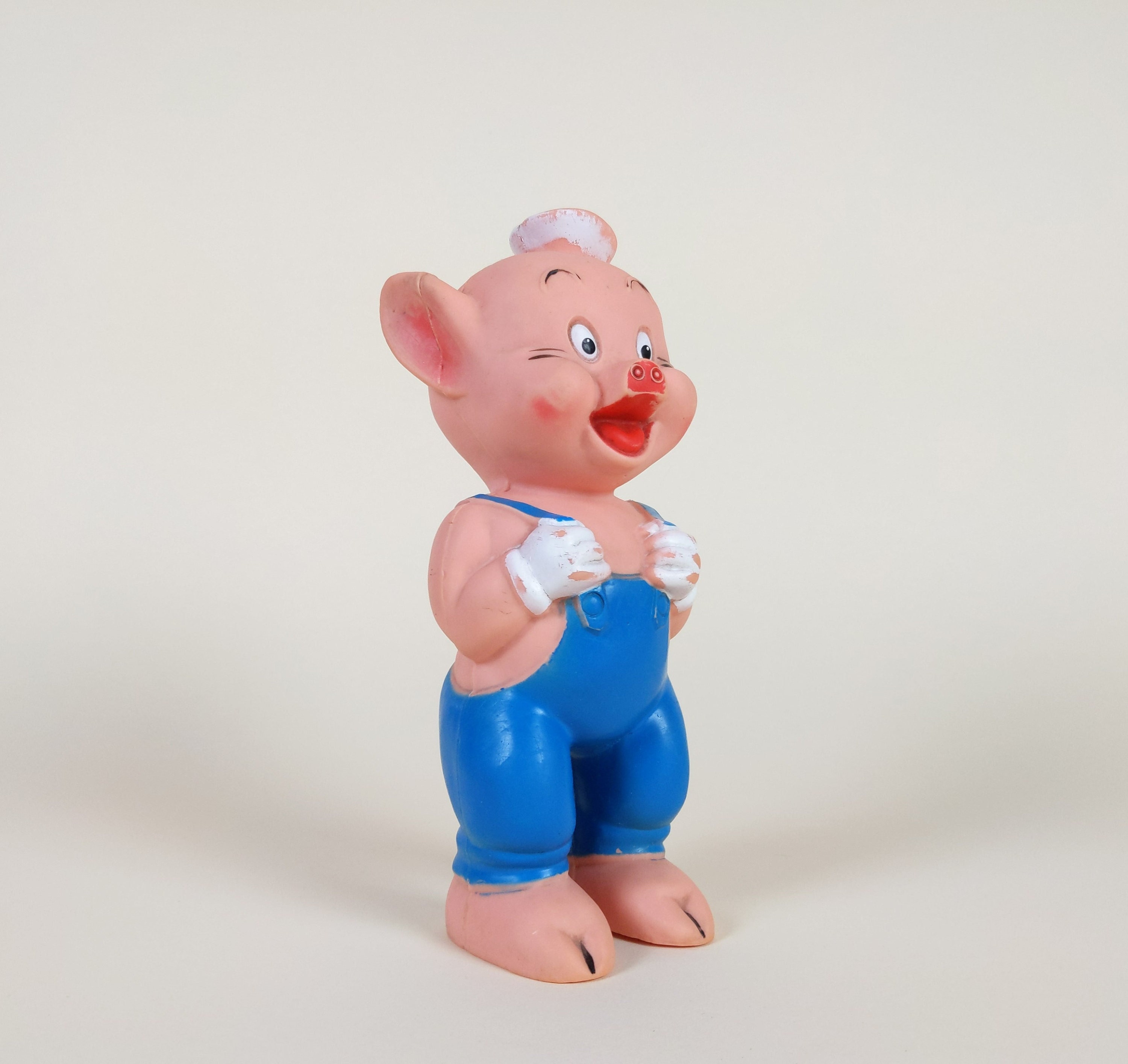 Vintage Walt Disney 1950s Three Little Pigs Rubber Toy - Etsy