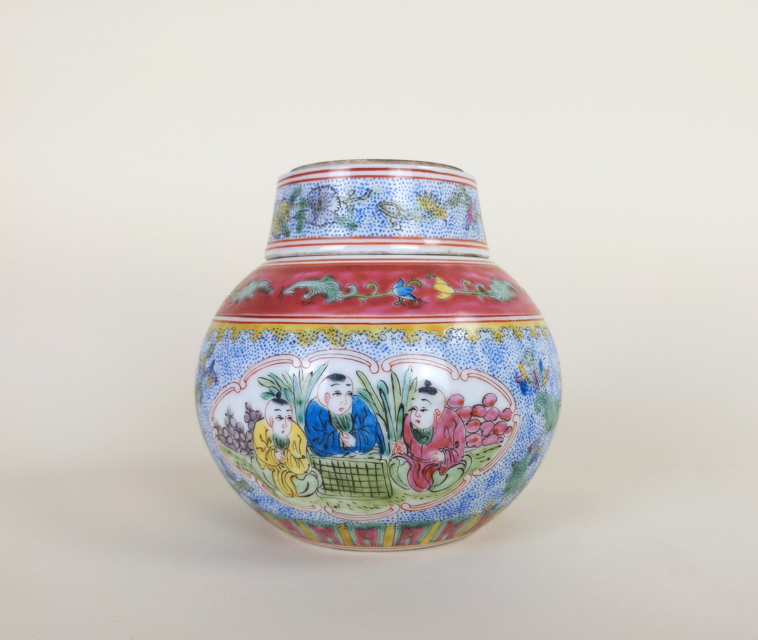 中国粉彩磁器壺花瓶、民国時代、乾隆年製 - Etsy 日本