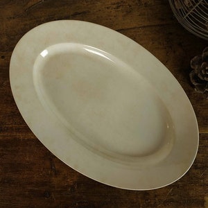 Antique French Ironstone Dish, Large Rustic Sarreguemines Pottery Kitchenware, Primitive Ceramic Table Centerpiece, Country Kitchen Decor