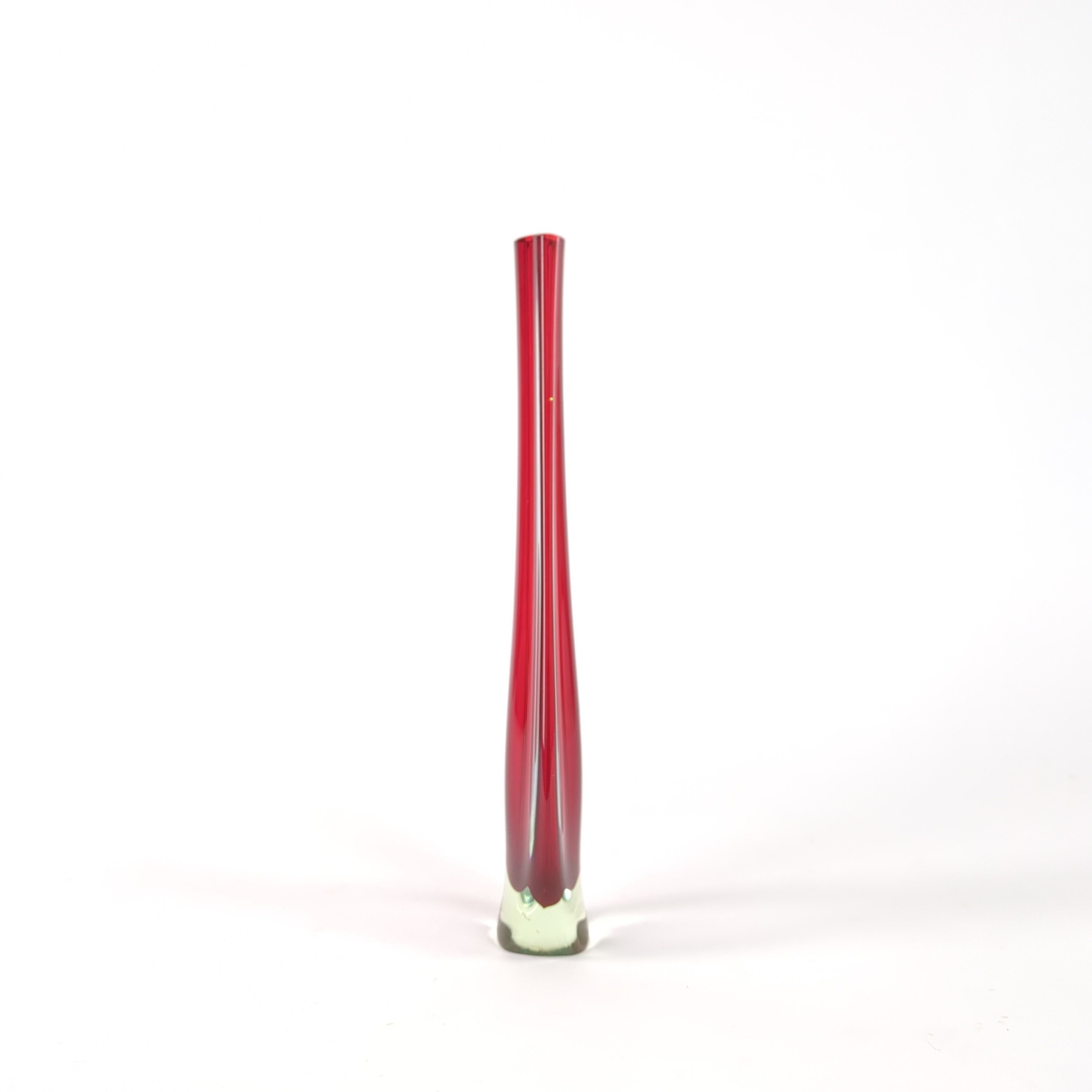 イタリアのヴィンテージ フラビオ ポリ フォー セグソ ムラーノ レッド