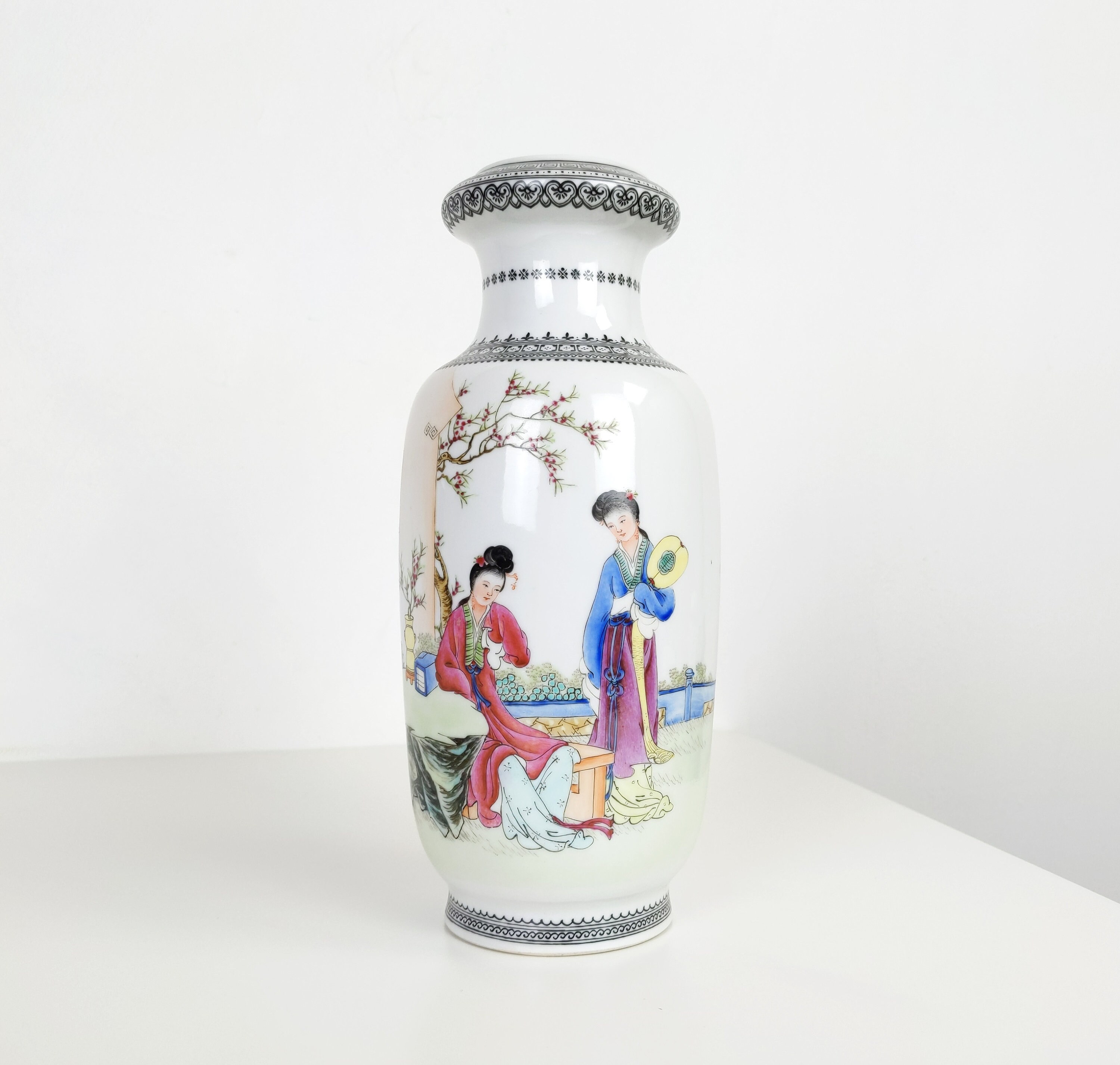 20Ème Siècle Proc République Populaire de Chine Années 1960 1970 Signé Chinois Jingdezhen Porcelaine
