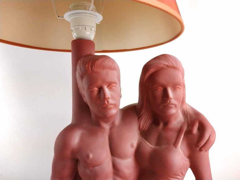Vintage Lamp Shade,1980 Lamp Large Vintage Table Lamp Bedroom Lamp Vintage Ceramic Lamp Vintage Lighting Vintage Home Decor 1980s Lamp