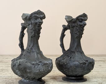 アンティーク シルヴァン・キンズブルガー アールヌーボー 花瓶 ペア