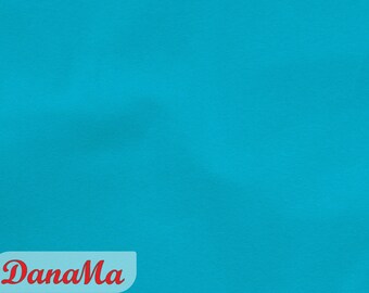 Remnant 60 cm jersey plain turquoise - cotton jersey plain, fabrics for children women men