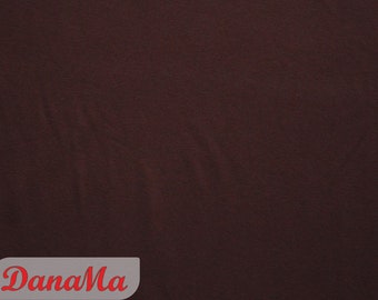 Jersey plain brown - fabrics for children women men sold by the meter plain cotton jersey