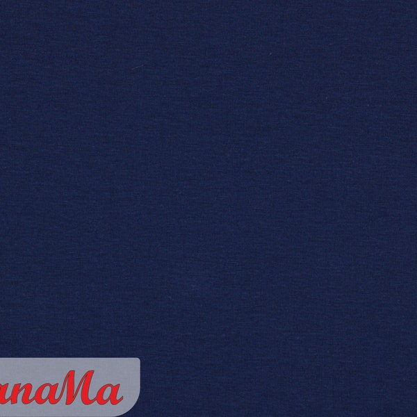 Summersweat uni marine dunkelblau, Lillestoff Sweatshirt Stoffe für Kinder