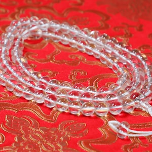Best Quality Mala, Mountain Crystal Mala, Spathic Mala, Soul Cleanser Mala, Clear Quartz Mala, Tibetan Buddhist Mala, 108 Beads, Meditation