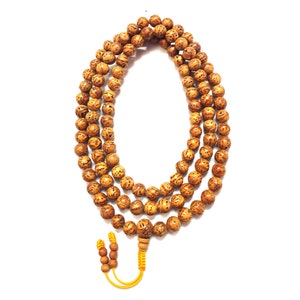 Best Quality, Bodhi Seed Mala, Tibetan Mala, Buddhist Mala , Indian Bodhi Seed Mala , Bodhgaya Bodhi Seed Mala , Adjustable Knot