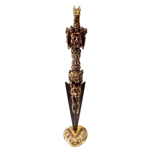 Hand Made , Best Quality , Horse Top Phurba, 3 Metal Triple Face Phurba , The kilaya or The Kila , Tibetan Phurba , Nepali Phurba