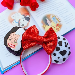 Cruella De Vil Inspired Mouse Ears