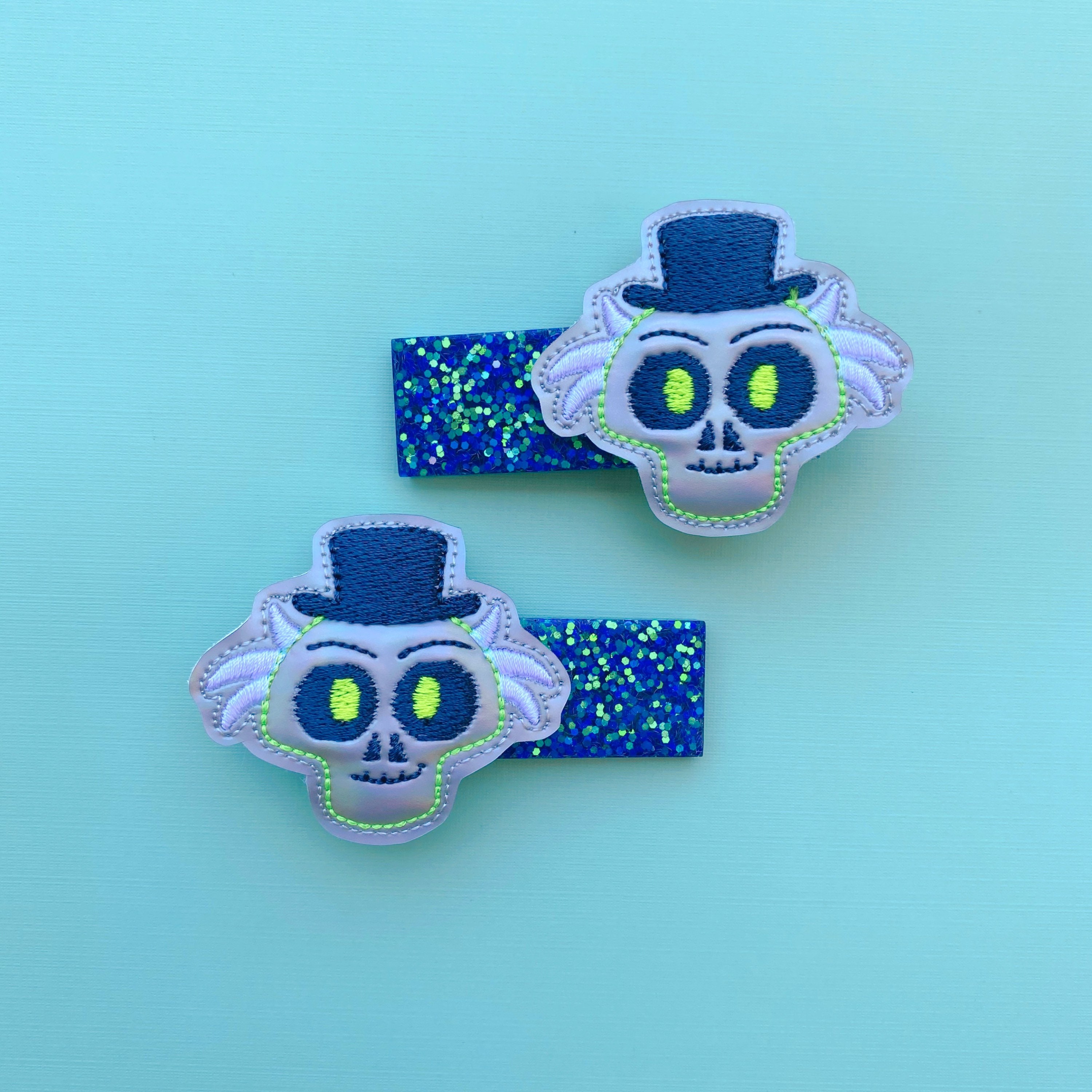 Haunted Mansion Hatbox Ghost Inspired Hair Clips