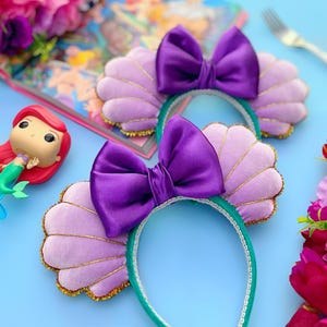 Velvet Little Mermaid Inspired Mouse Ears