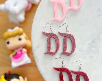 Pinks and Red-Retro Disney D Inspired Dangle Earrings