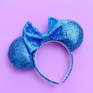 Baby Blue Sequin Mouse Ears