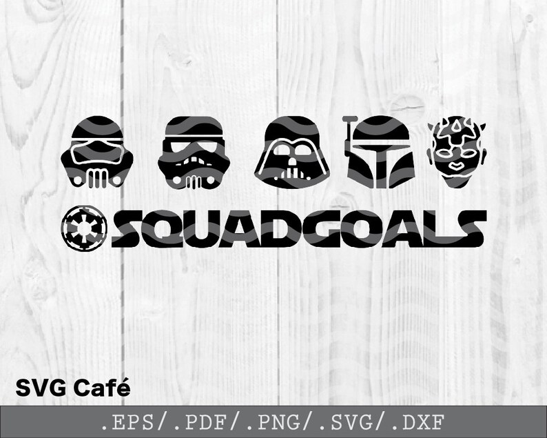 Darth Vader Chewbacca Storm Trooper C 3po Hashtag Squad Etsy