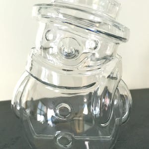 Snögubbeask - Transparent presentask - Julförpackning