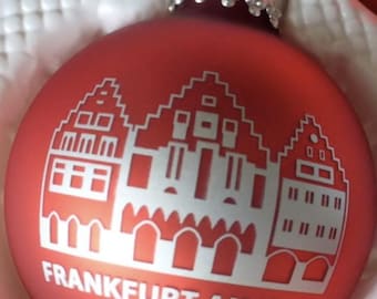 Traditional German Christmas Balls - Frankfurter Römer - Frankfurt Souvenirs