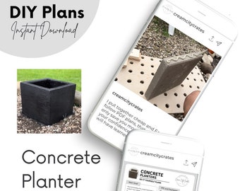 DIY Concrete Planter Plans