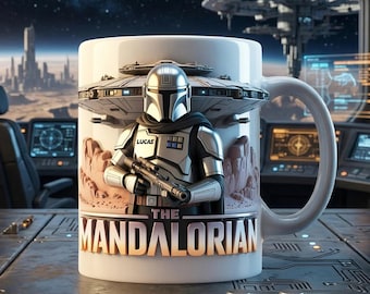 Custom Star Wars The Mandalorian Mug, Dadalorian Drinkware, Father's Day Mug, Daddy Gifts, Birthday Gift For Dad