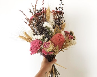 dried flower bouquet etsy