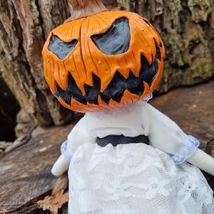 Pumpkin Patch Art Doll, Halloween, Autumn Home Decoration