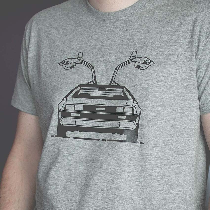 dmc delorean t shirt