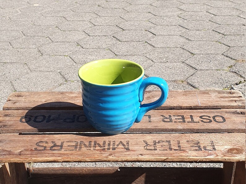 Tee und Kaffeebecher blau türkis / grün Bild 1