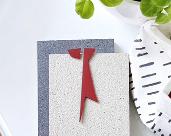 Brincos assimétricos de linóleo vermelho: brincos de pino descombinados estilo cyberpunk