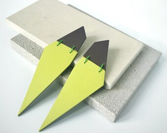 Art Jewelry In Geometric Forms Eco Friendly By Jaggedsquares