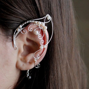 only one left elven ear Earrings, ear cuffs, ear jewelry, cuffs.  Ears. Ear cuffs, wedding ear cuffs, elven ear cuffs, elf ears