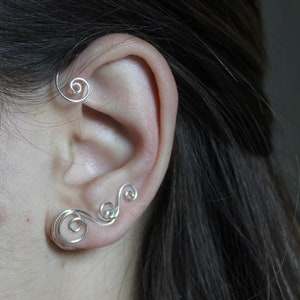 Ear Cuff  Cartilage Chain Earrings Cartilage Earring  Chain Earrings Cuff piercing Cartilage  Ear Cuff Fairy Cuff