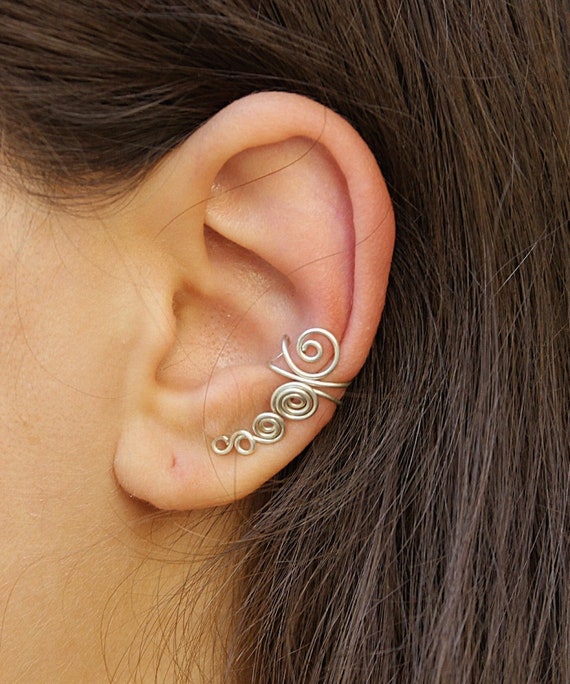 Upper ear earrings without on sale piercing