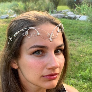 Tiara - elven tiara- elf tiara-headdress - fairy crown forest tiara - hoop - tiara - forest wedding crown - wedding tiara