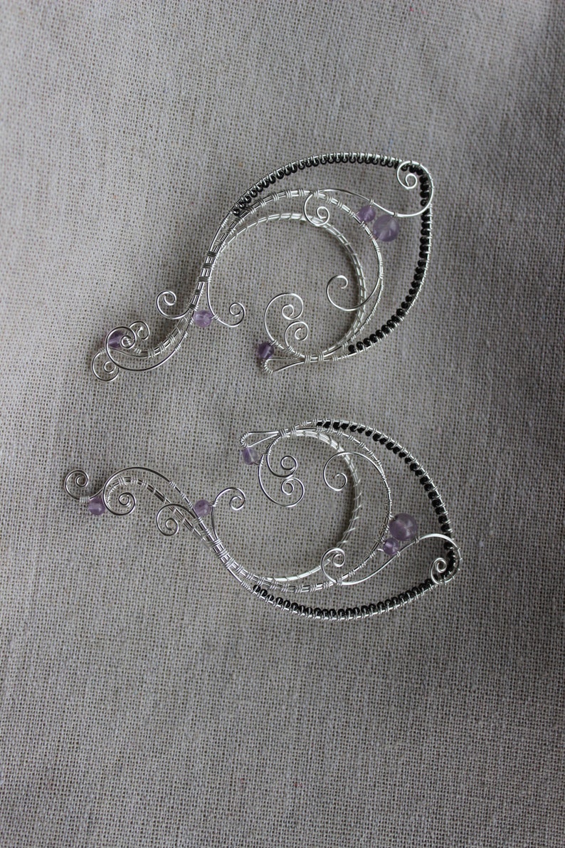 Elven ear cuffs Elf Ear Cuff Wraps Pair or Single Bridal Ear Cuff Fairytale Irish Wedding bridal ear cuff elf ear cuffs Costume Elven Ears