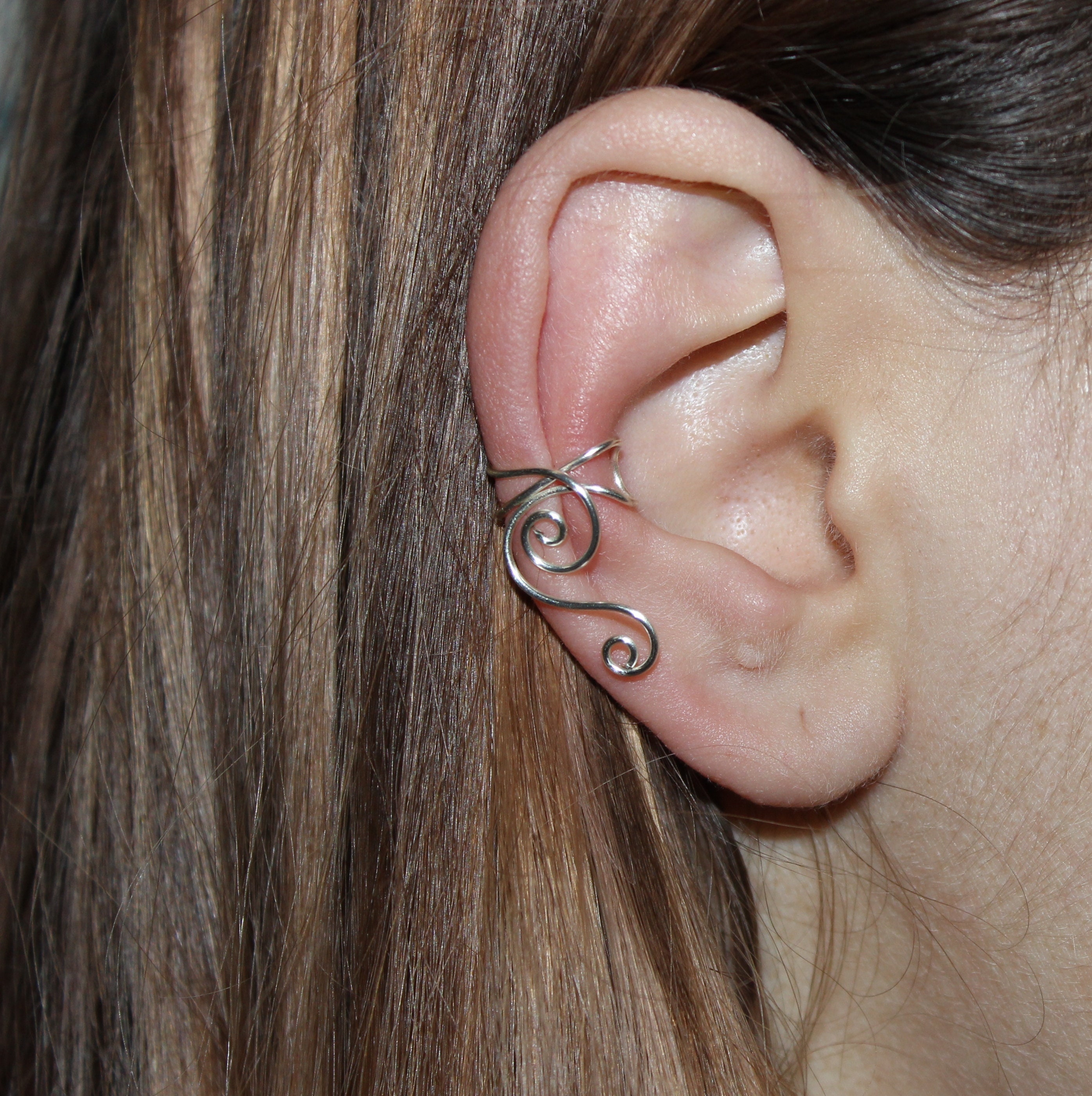 Ear Cuff Fake Without Piercing Cartilage Earrings Earrings Etsy