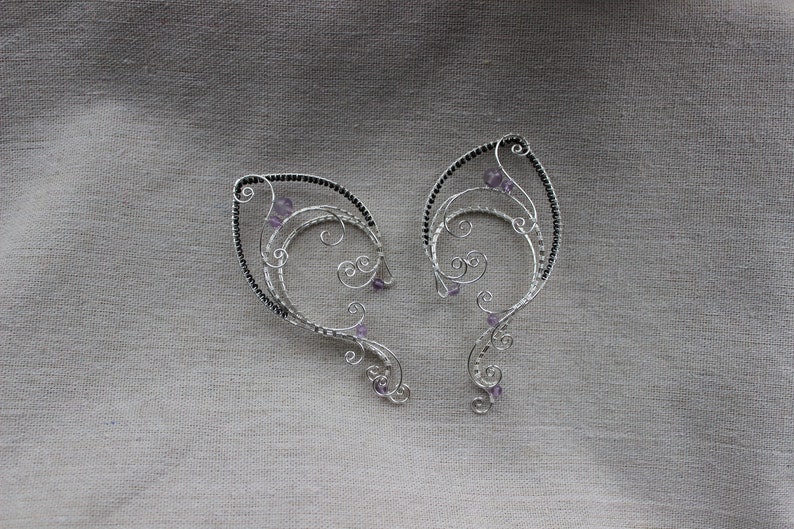 Elven ear cuffs Elf Ear Cuff Wraps Pair or Single Bridal Ear Cuff Fairytale Irish Wedding bridal ear cuff elf ear cuffs Costume Elven Ears