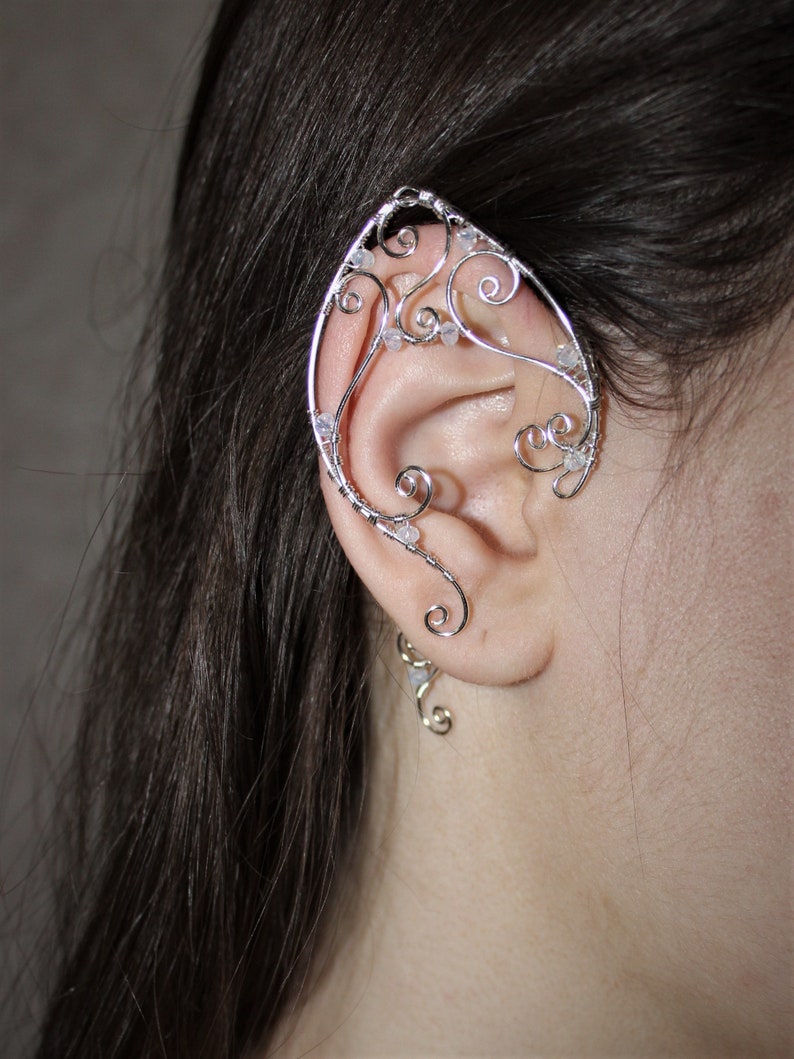 Elven ear cuffs Elf Ear Cuff Wraps Pair or Single Bridal Ear Etsy