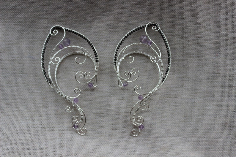 Elven ear cuffs Elf Ear Cuff Wraps Pair or Single Bridal Ear Cuff Fairytale Irish Wedding bridal ear cuff elf ear cuffs Costume Elven Ears