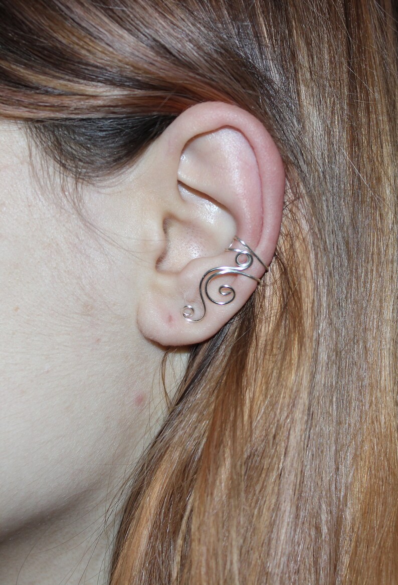Ear Cuff Fake Without Piercing Cartilage Earrings Earrings Etsy Nederland