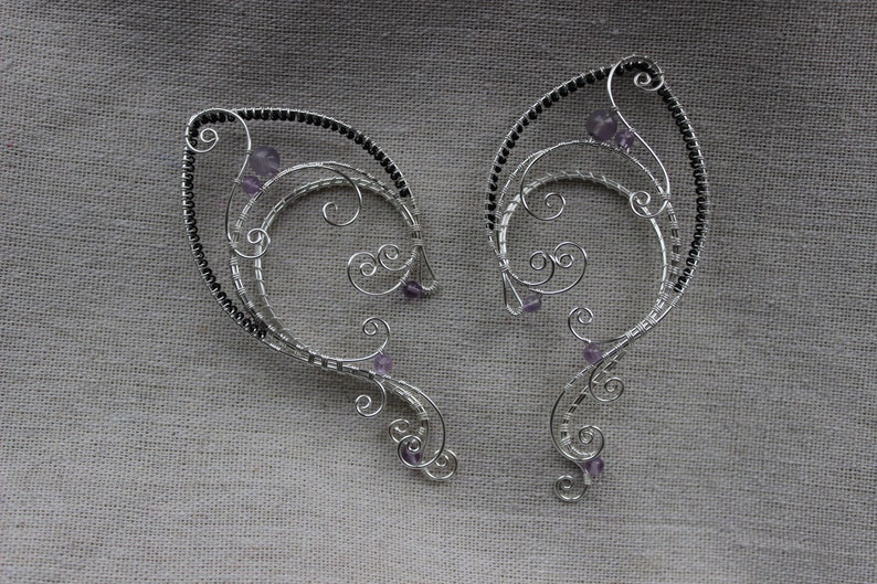 Elven ear cuffs Elf Ear Cuff Wraps Pair or Single Bridal Ear Cuff Fairytale Irish Wedding bridal ear cuff elf ear cuffs Costume Elven Ears
