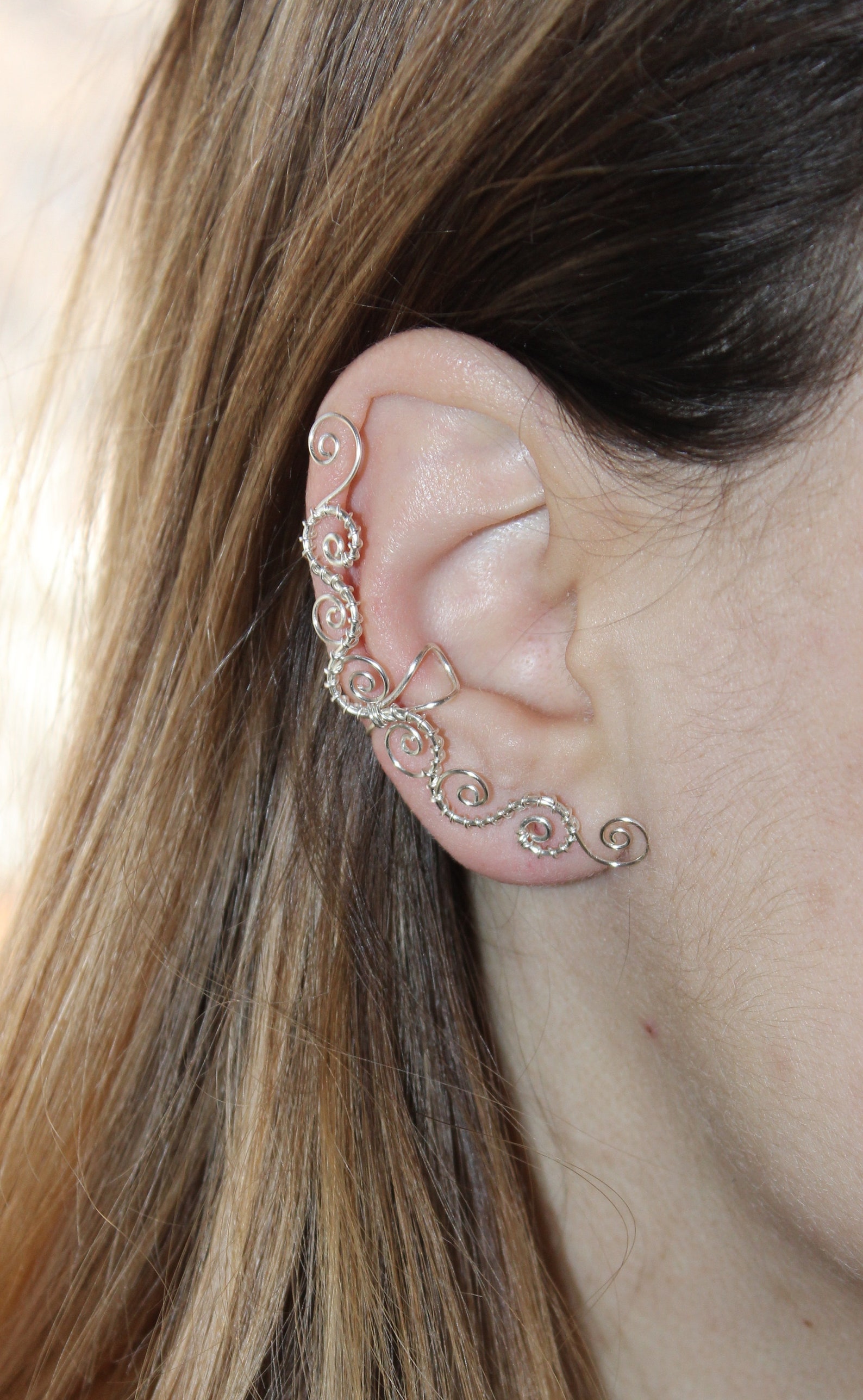 Ear Cuff Fake Without Piercing Cartilage Earrings Earrings Etsy