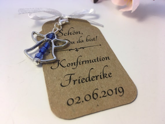 Schutzengel 20 Stück TÜRKIS 2,8 cm Glas Perlen Engel Hochzeit Taufe Anhänger