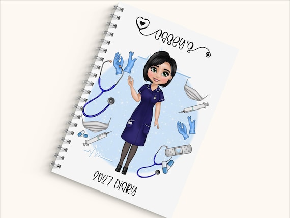 Personalised 2027 Nurse Diary for Her, Student Nurse Planner, Nurse Gift, Planner for Nurse, Carer Diary, Christmas Gift for Nurse, NHS Gift