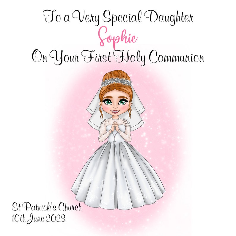 Holy Communion Card for Daughter, Congratulations on Your Holy ...