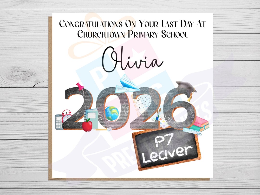 Leaver Card. Amazon School Leaver Card for Daughter, Primary School Leavers 2026 Card ...