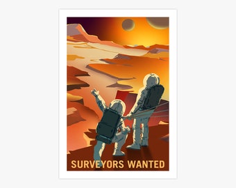 NASA Mars Surveyors Wanted Canvas Print